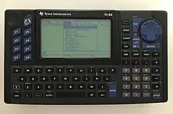TI-92, c. 1996, the first graphing calculator in a PDA form factor, the first graphing calculator to have Computer Algebra System (CAS) and the first graphing calculator to have 3D graphing capability