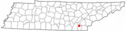 Location of Hopewell, Tennessee