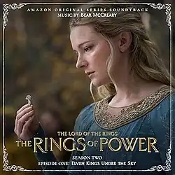 Album cover featuring a screenshot from the episode, depicting an Elf staring at a ring she is holding.