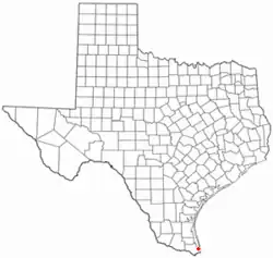 Location of Laguna Heights, Texas