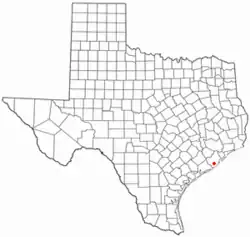 Location in Brazoria County in the state of Texas