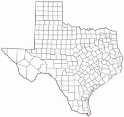 Location of Olmito, Texas