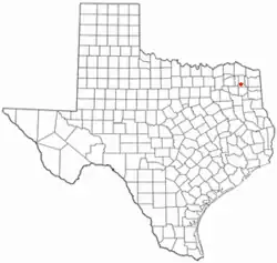 Location of Rocky Mound, Texas