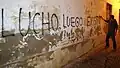 Tag Lucho luego existo (Spanish), at Jerez de la Frontera (Andalusia)
