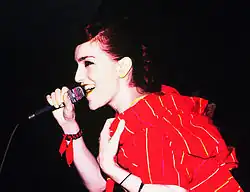 Barnett-Herrin performing with Freeform Five at 93 Feet East in London