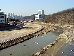 Looking north from Bundang's Seoul University Hospital