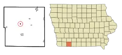 Location of Gravity, Iowa