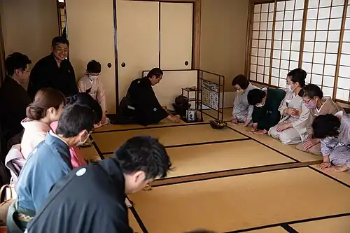 Tea Ceremony at Gokokuji Temple in Tokyo by the Kobori Enshu Ryu School - Tea Master Iemoto Fuyuko Kobori