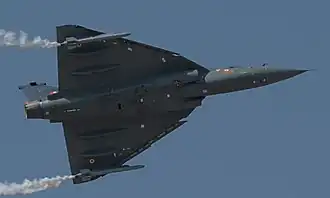 HAL Tejas uses armaments such as OFT's 23&nbsp;mm GSh-23 Cannon and bombs
