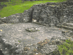 The temple room with the cistern visible (now blocked).