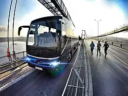 Temsa Maraton on Istanbul Bogazici Bridge