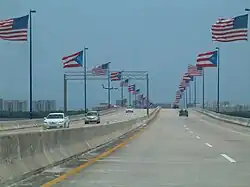 Teodoro Moscoso Bridge (PR-17) connecting San Juan and Isla Verde, Carolina