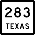 State Highway 283 marker