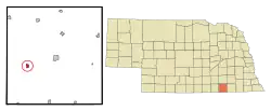 Location of Deshler, Nebraska