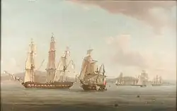 The Spartan taking the Sparviere as a prize.