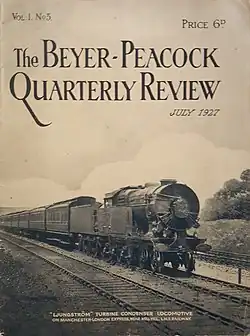 Experimental Ljungström turbine condenser locomotive in 1927; it was developed with the LMS Railway