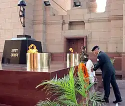 Foreign dignitaries: Wreath laying by Chief of Ground Forces of Israel Defense Forces, Major General Guy Tzur