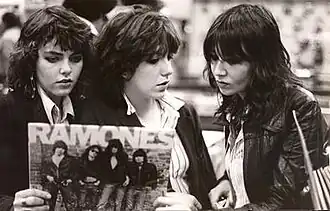 From left to right: Dale Powers, Carmen "Scout" Michaud, and Jill Bain "Jade Blade".