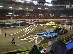 The arena before Monster Jam, prior to renovations