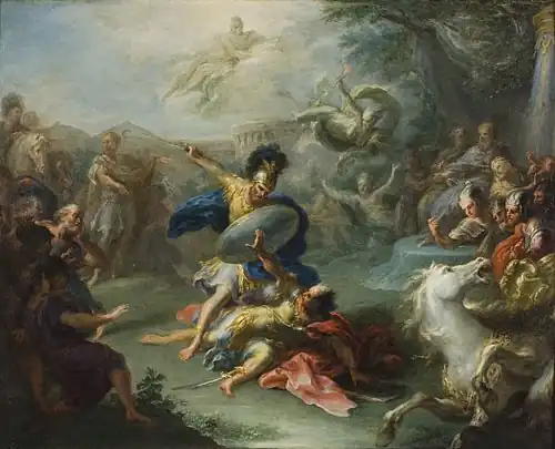 The Fight between Aeneas and King Turnus, Los Angeles County Museum of Art