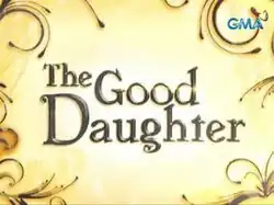 An image with a yellow background. The series title is displayed on the center of the image. The logo of GMA Network is displayed on the upper right side of the image.