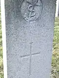 The grave of Stoker 1st Class Boniface from HMS Niger.