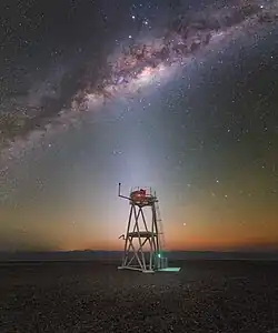 The Milky Way streaking across the skies above the Chilean Atacama Desert