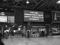 The One Irreducible Truth about Humanity Is Diversity mainline railway station, London UK, 2005