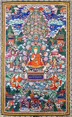 The Qianlong Emperor of China dressed as a monk