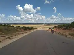 Road near Longa in 2017