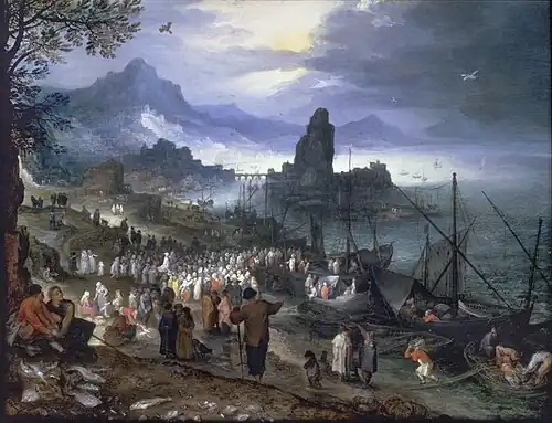 Jan Brueghel the Elder, The Sermon on the Sea of Galilee, 1597