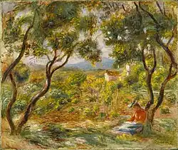 The Vineyards at Cagnes by Pierre-Auguste Renoir, 1908. Brooklyn Museum