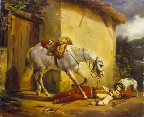 The Wounded Trumpeter by Horace Vernet