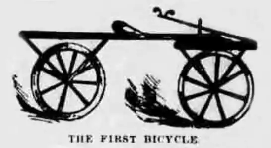 The first bicycle by Von Drais