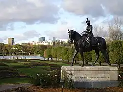 Image 8The statue of Elizabeth II outside the Saskatchewan Legislative Building (from Canadian royal symbols)