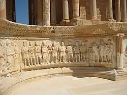 Bas-Relief (on bottom of stage), theater