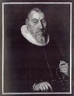 Theodor Burckhardt (1549–1623), son of Christoph Burckhardt (1490–1578) and Gertrud Brand (1516–1600)