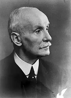 black and white portrait photograph of T.B. Hyslop