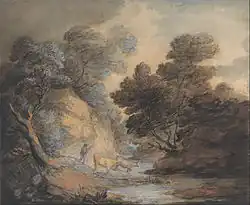 River Landscape (undated), Yale Center for British Art