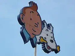 Tintin and Snowy are international cultural symbols of belgitude.