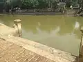 Tank in front of the temple