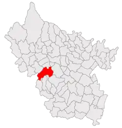 Location in Buzău County