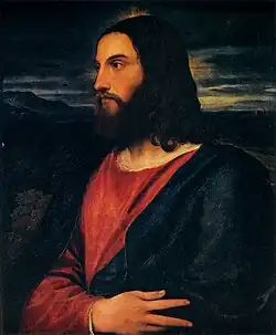 Titian Christ the Redeemer. 78 × 55&nbsp;cm.