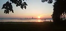 View of the Meghna River side from the Tolatoly Village