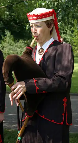 Estonian torupill player