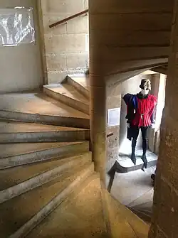 Main stairway of the tower from the lower floors