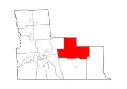 Location within Broome County