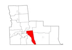 Location in Broome County