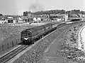 UTA 70 Class train leaving Larne Town in 1977.