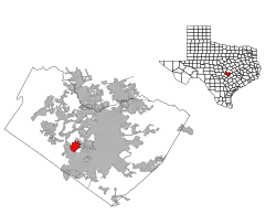 Location of Barton Creek, Texas